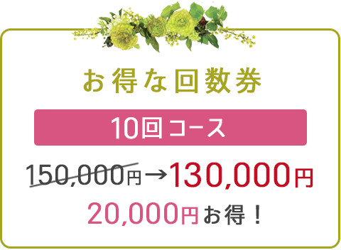 回数券・10回コース