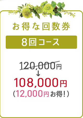 回数券・8回コース
