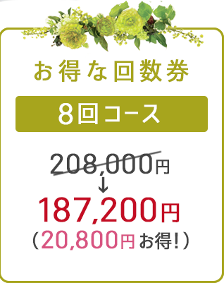 回数券・8回コース
